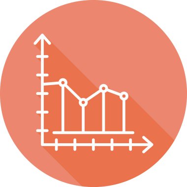 Büyüme grafiği Web simgesi basit illüstrasyon  