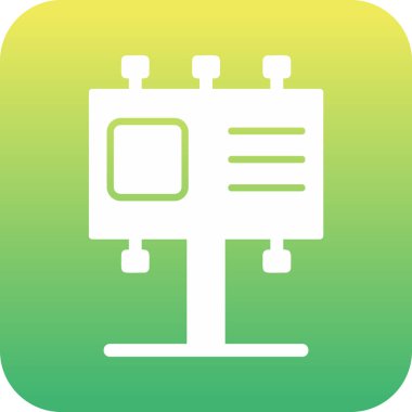 Billboard web simgesi, vektör çizim 