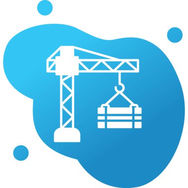 Vinç. Web simgesi basit illüstrasyon 