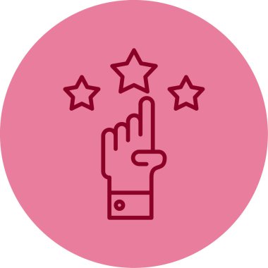 Saygınlık web simgesi, vektör illüstrasyonu