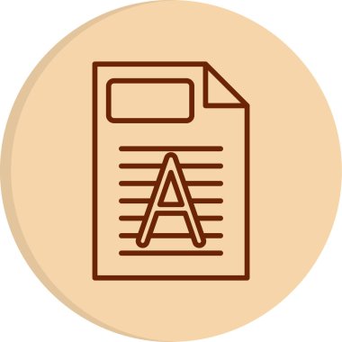 Filigran web simgesi vektör illüstrasyonu