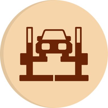 Araba Kaldırma Ağı simgesi, vektör illüstrasyonu