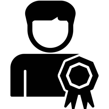 En İyi Çalışan simgesi vektör illüstrasyonu 