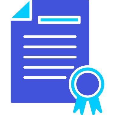 Sertifika. Web simgesi basit tasarım