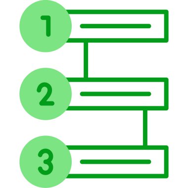 Çalışma akışı modern simgesinin vektör illüstrasyonu          