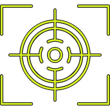 Hedef. Web simgesi basit illüstrasyon