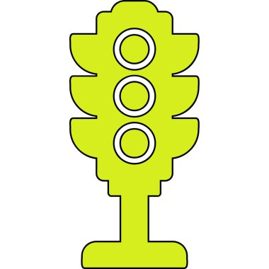 Trafik ışığı. Web simgesi basit illüstrasyon