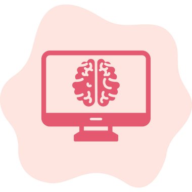 bilgisayar ekranı simgesi, vektör illüstrasyonu basit tasarım