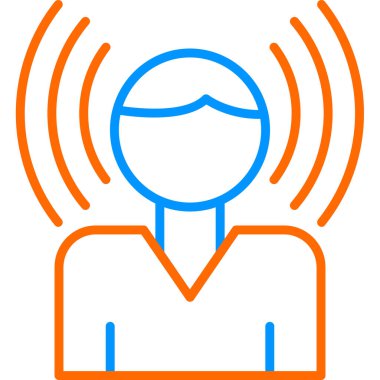 Farkındalık simgesi. Web simgesi vektör illüstrasyonu