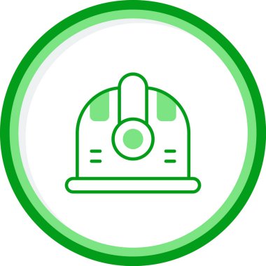 Kask simgesi vektör illüstrasyonu 