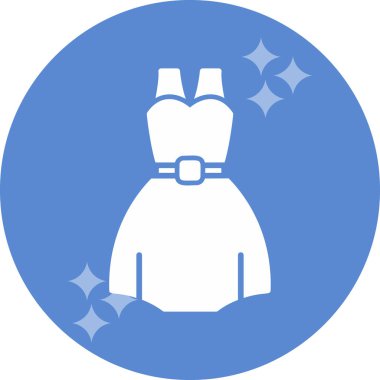 elbise simgesi, vektör illüstrasyonu 