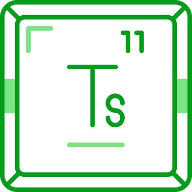 Periyodik tablo simgesinin tennesin kimyasal elementi