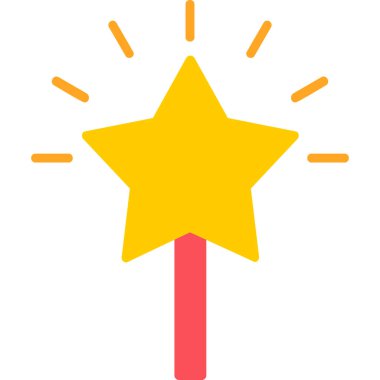 yıldız web simgesi basit illüstrasyon 