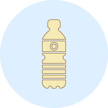 Su şişesi. Web simgesi basit illüstrasyon