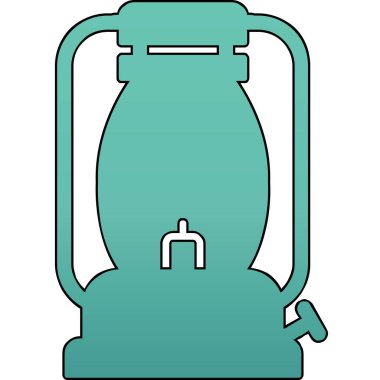 Gaz Lambası simgesinin vektör illüstrasyonu