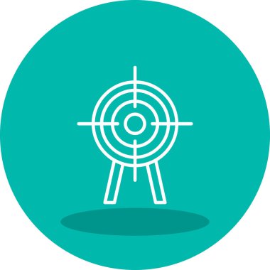 Hedef. Web simgesi basit illüstrasyon 