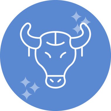 Boğa Kafatası ikon vektör çizimi