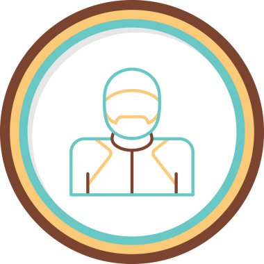 Bobsleigh. Web simgesi basit tasarım              