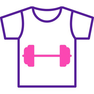 Gömlek simgesi, vektör illüstrasyonu basit tasarım