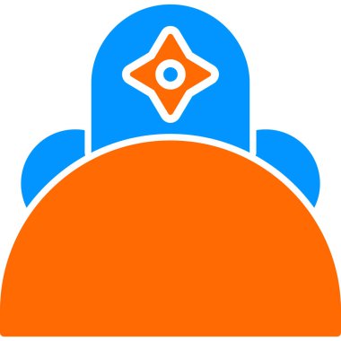 Saç bandı web simgesi, vektör illüstrasyonu