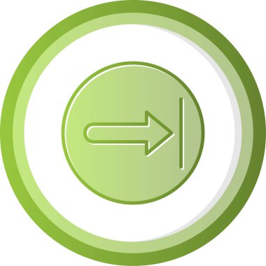 Sağ ok web simgesi, vektör çizim