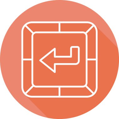 Girin. Web simgesi basit tasarım