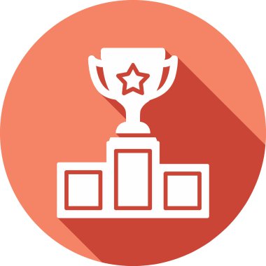 Galibiyet kupa vektör simgesi