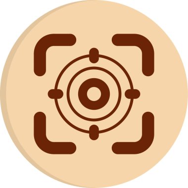 Hedef. Web simgesi basit illüstrasyon