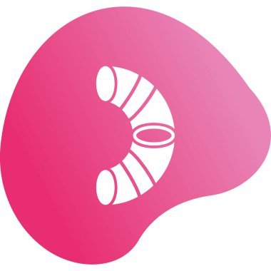 Torus. Web simgesi vektör illüstrasyonu