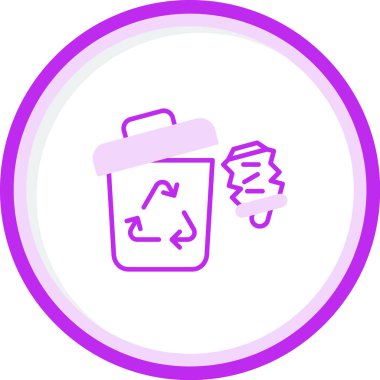 Çöp kutusu vektör simgesini geri dönüştür. Çöp Kutusu           