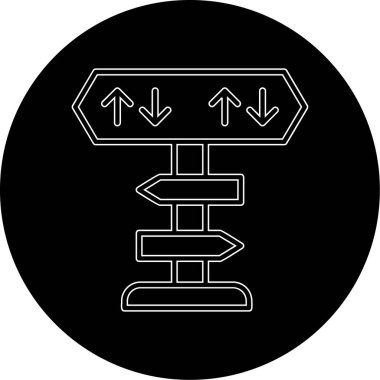 yönler web simgesi basit tasarım 