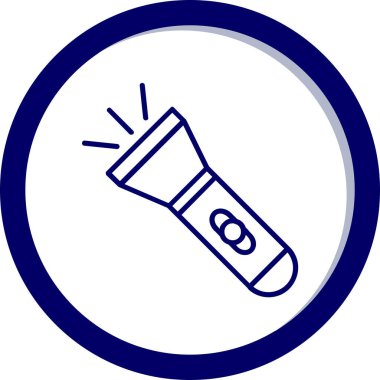 el feneri. Web simgesi basit illüstrasyon