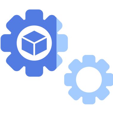 Vitesli ayar simgesi, vektör illüstrasyonu basit tasarım