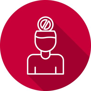 Özdenetim web simgesi, vektör illüstrasyonu