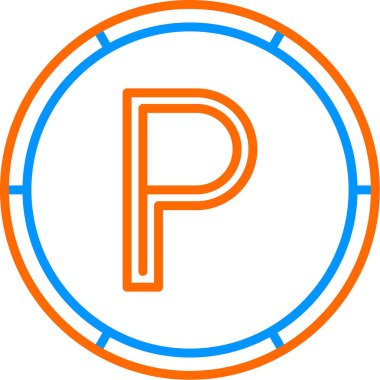 Web simgesi Otopark, illüstrasyon vektör