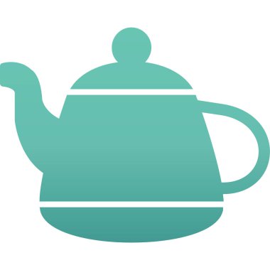 Vektör illüstrasyonu, çaydanlık ağı simgesi 