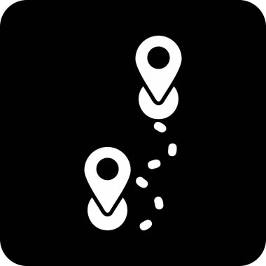 Rotadan. Web simgesi basit illüstrasyon