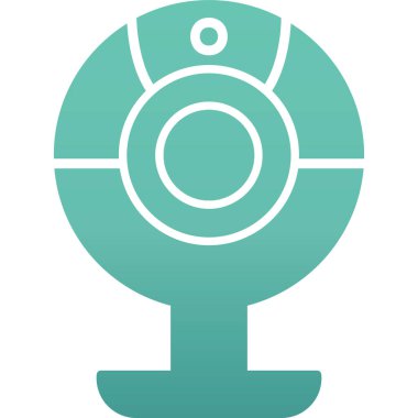 Web kamera simge vektör çizim