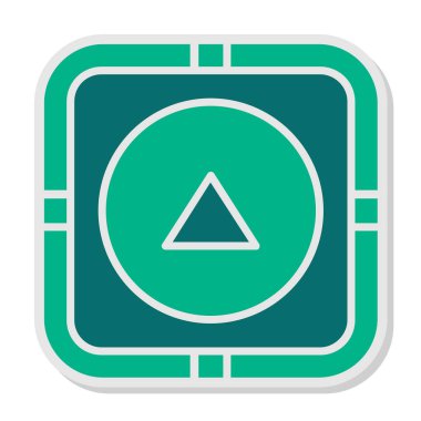 ok yukarı simgesi, ağ basit illüstrasyon