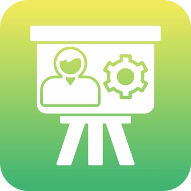 Proje Yönetimi düz simge vektör çizimi 