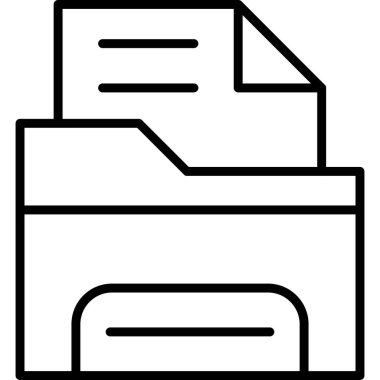 klasör web simgesi, vektör çizim