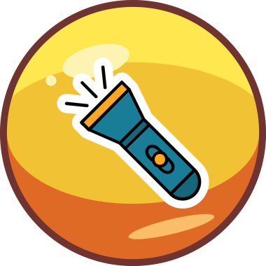 el feneri. Web simgesi basit illüstrasyon