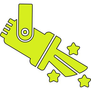 Spotlight simgesi, web basit illüstrasyon