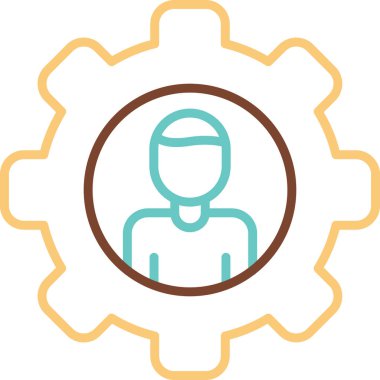 İlişki insanları simgesinin vektör illüstrasyonu