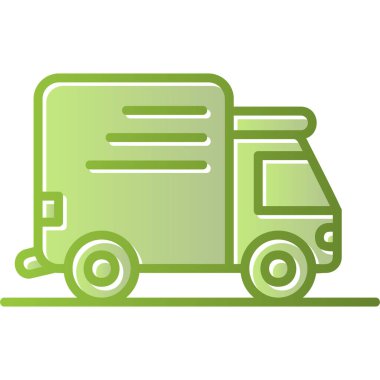 Teslimat. Web simgesi basit illüstrasyon