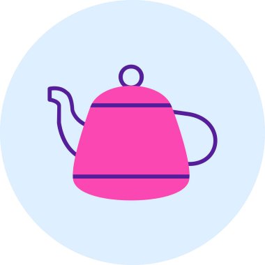 Vektör illüstrasyonu, çaydanlık ağı simgesi 