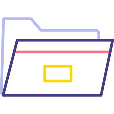 Dosya. Web simgesi basit illüstrasyon 