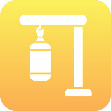 Boks çantası ikon vektör illüstrasyonu