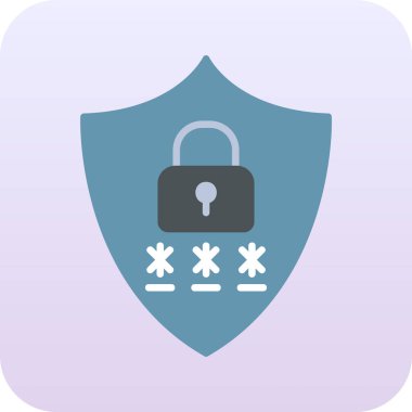 Gizlilik simgesi vektör illüstrasyon tasarımı