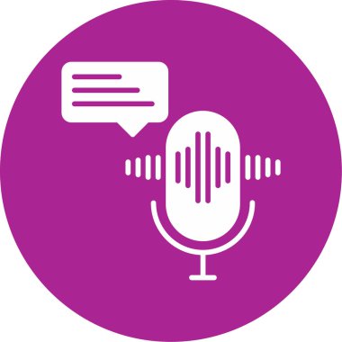 vector illustration of Voice message icon                        